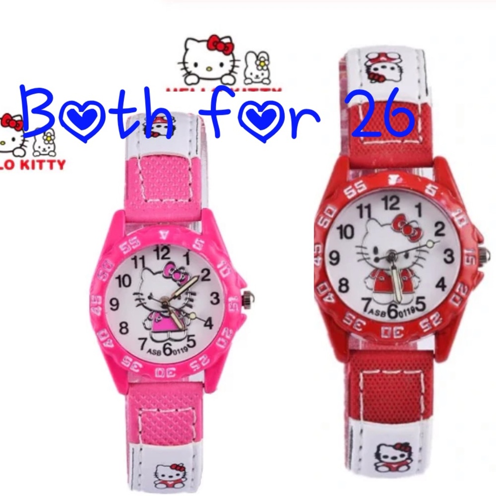 Hello Kitty - 2 for 26 Super Cute Watch Stainless Steel Back